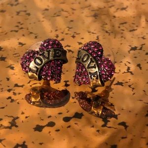 Betsey Johnson “Love” earrings